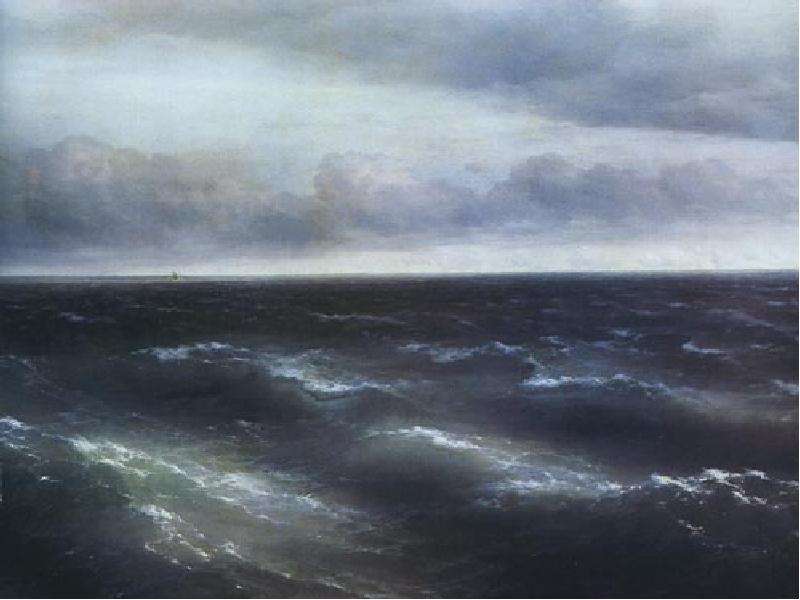 За внешним реализмом этого полотна скрывается глубочайшая метафизика. "Море" и "небо&