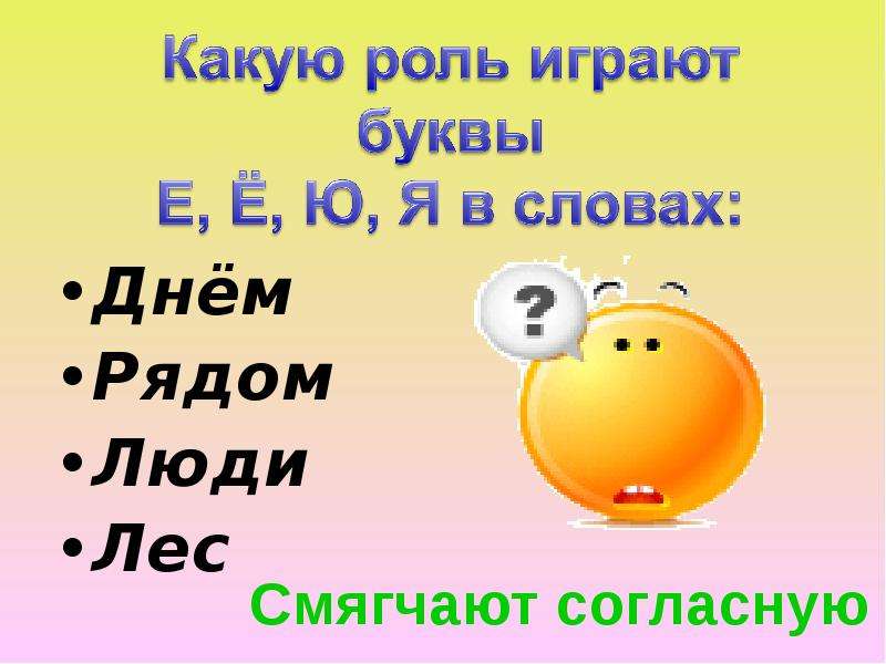 Сыграл букв. Какую роль играют буквы е, ё, ю, я?. Какую роль играет буква е. Какую роль играют в словах буквы е ё ю я. Буквы я е ё и ю смягчают согласную.