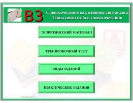 Словосочетание как единица синтаксиса. Типы связи слов в предложении
