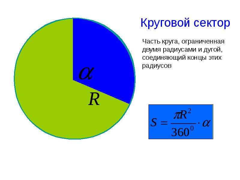 Круговой сектор презентация