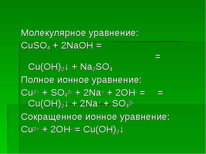 Ионные реакции презентация