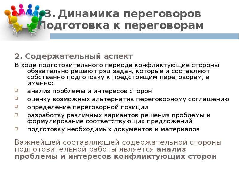 Переговоры как способ разрешения конфликтов презентация