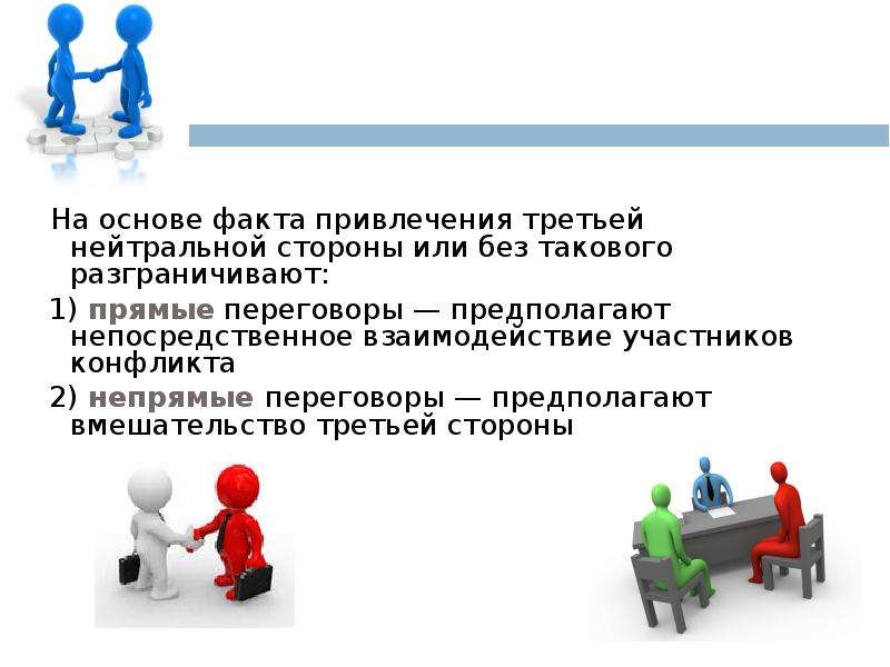 Привлечение 3. Прямые и непрямые переговоры. Непрямые переговоры примеры. Взаимозависимые переговоры предполагают. Переговоры с вмешательством третьей стороны являются:.