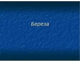 Сочинение о березе