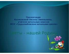 Цветы - нашей Родины
