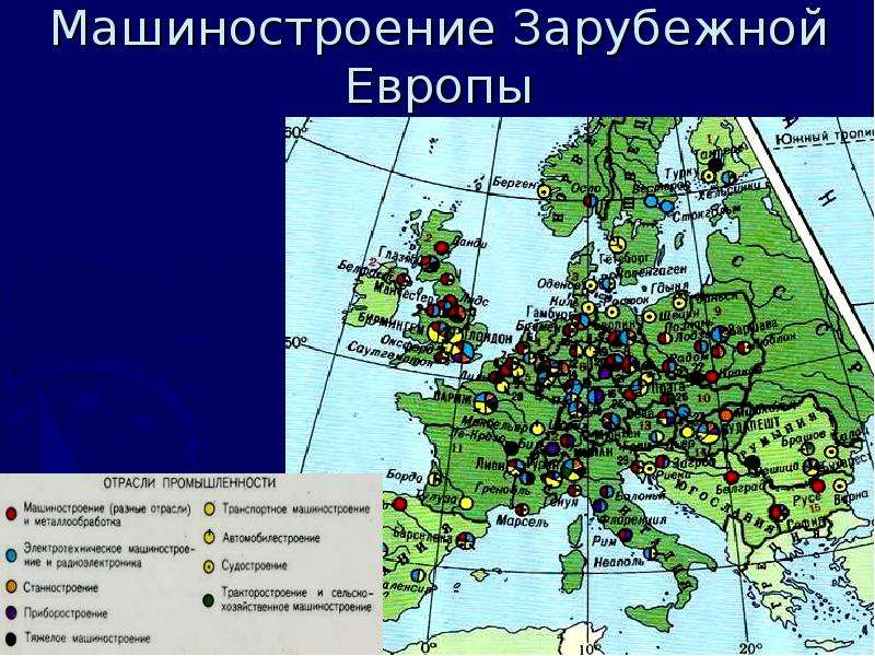 Карта полезных ископаемых северной европы