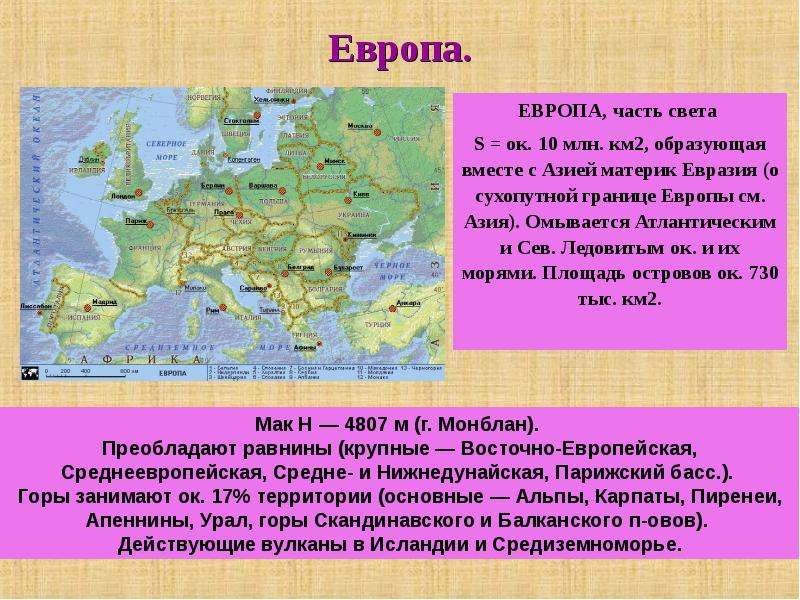 Проект по европе