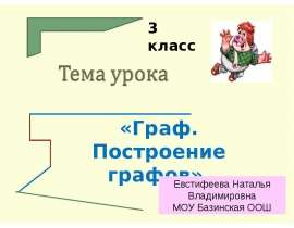 Граф. Построение графов