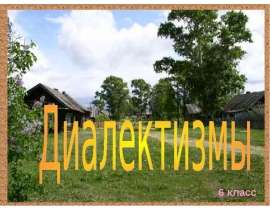 Диалектизмы