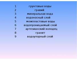 Реки. Режим и питание рек