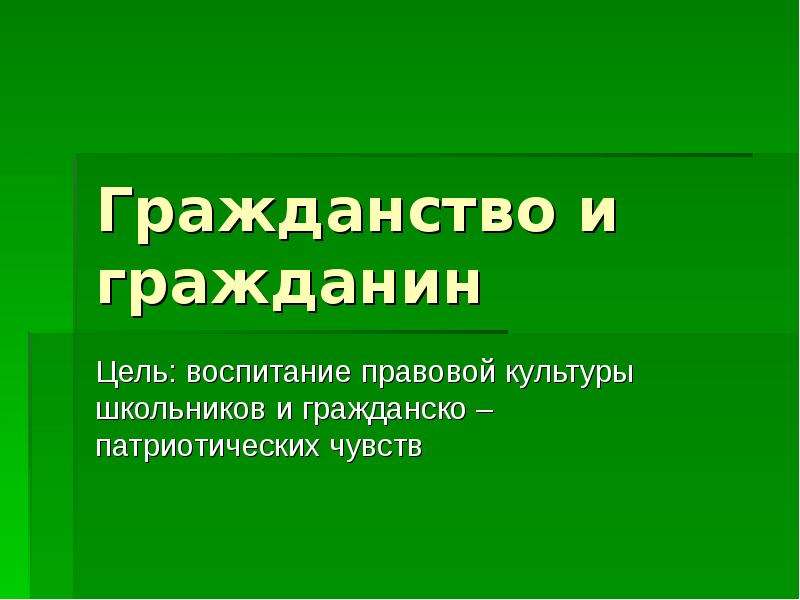 Гражданство 10 класс обществознание презентация