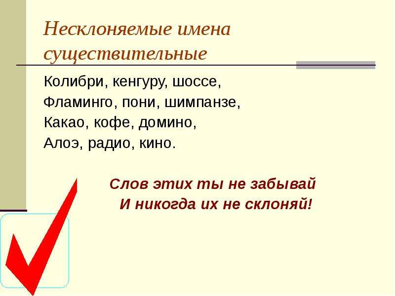 Несклоняемые существительные презентация. Несклоняемые существительные Колибри. 10 Несклоняемых имен существительных. Несклоняемые существительные кенгуру. Несклоняемые существительные шимпанзе.