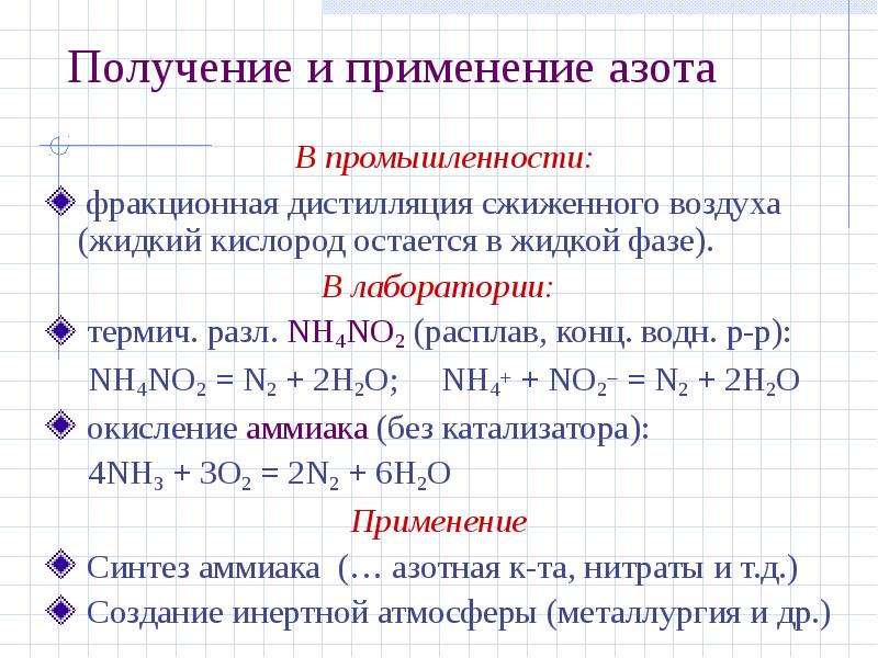 Элементы группы азота