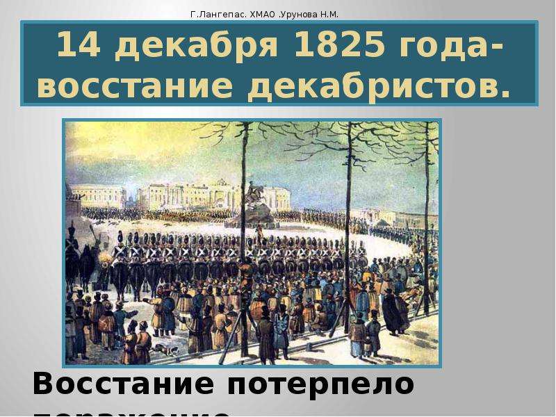 Восстание декабристов 1825. Декабристы 14 декабря 1825 года. Восстание 14 декабря 1825 последствия. Лозунг Восстания Декабристов. 14 Декабря 1825 года презентация.