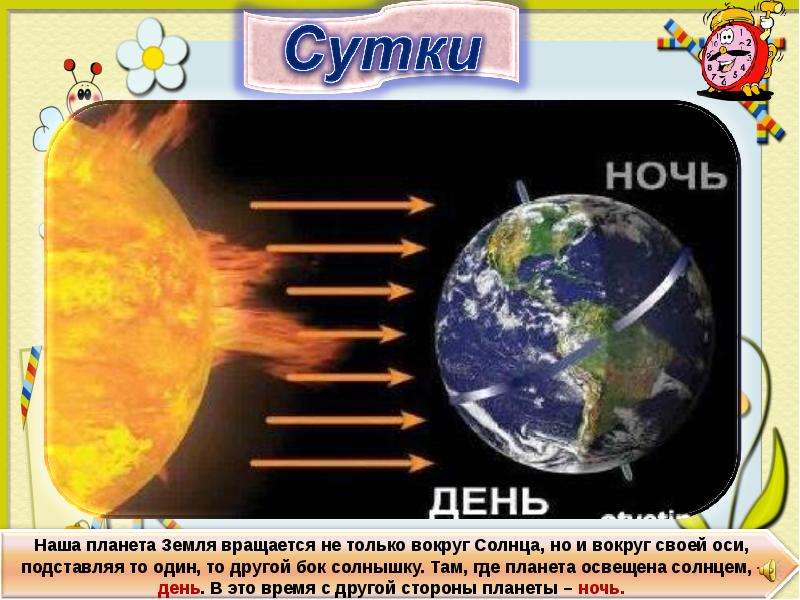 Смена дня и ночи презентация 2 класс