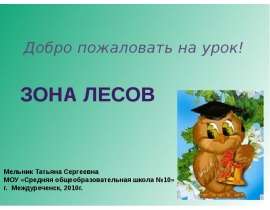 Зона лесов (4 класс)