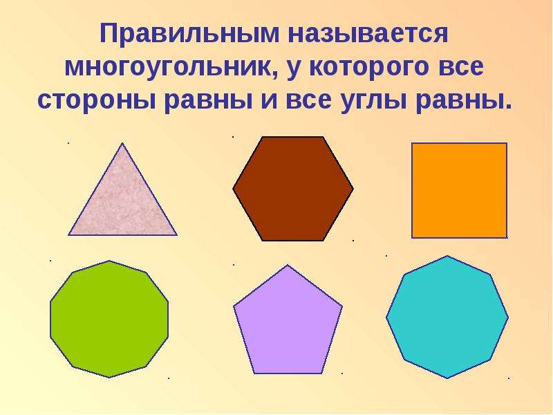 Презентация на тему правильные многоугольники 6 класс