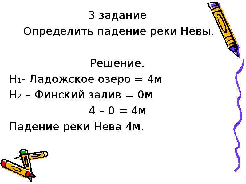 Определить падать. Определить падение реки Невы. Определить падение реки. Задание определить падение реки. Уклон реки Нева.