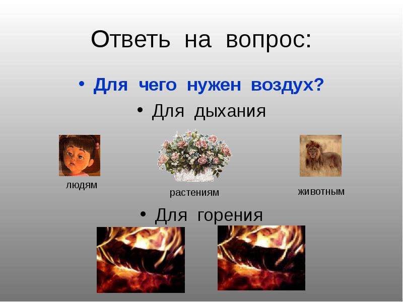 Кому нужен воздух картинки для детей