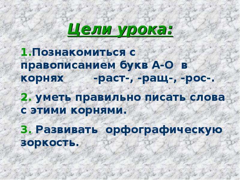 Корни рос раст ращ презентация 5 класс