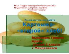 Картошка - «второй» хлеб