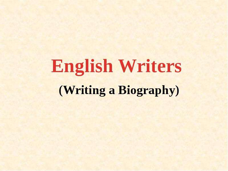 Best english writers. English writers.
