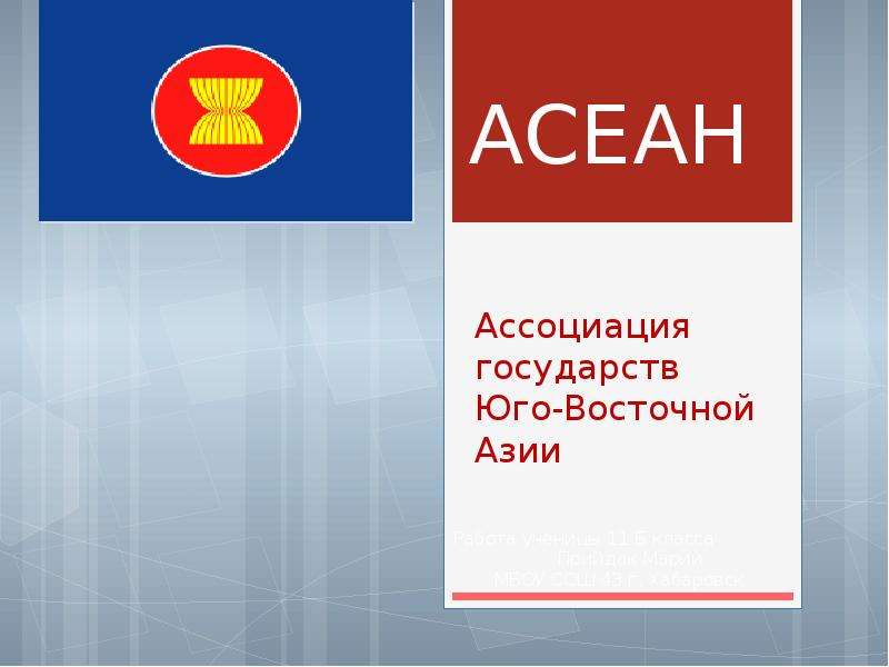 Ассоциация государств юго восточной азии асеан презентация