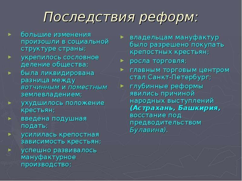 1 подушная подать. Последствия реформ Петра i. Последствия реформ Петра первого. Последствия преобразований Петра 1. Последствия реформ Петра 1 кратко.