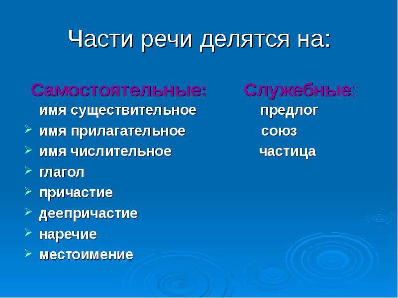 Служебные части речи презентация 10 класс