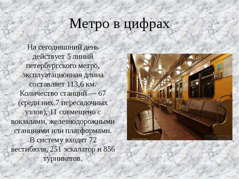 История московского метрополитена презентация