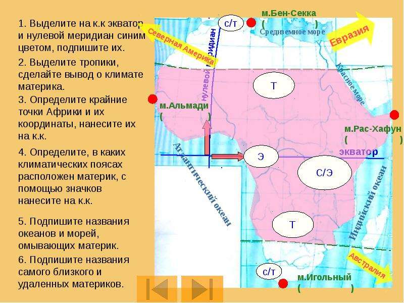 Координаты африки. Выделите Экватор и нулевой Меридиан Северный и Южный тропики. Горячие точки Африки презентация. Каким цветом выделяется Экватор нулевой Меридиан и тропики. Выделите Экватор и нулевой Меридиан Северный и Южный тропики Африка.