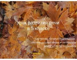 Что такое текст? Урок развития речи в 5 классе