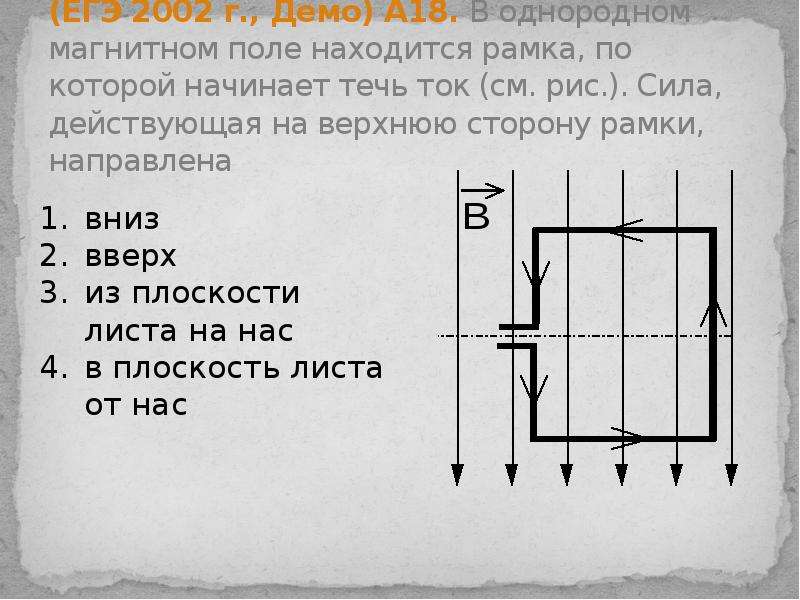 В однородном магнитном поле находится рамка. Сила действующая на верхнюю сторону рамки направлена. Рамка в однородном магнитном поле. Квадратная рамка расположена в магнитном поле. Рамка расположена в однородном магнитном.