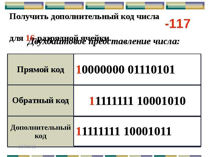 Представление информации в компьютере презентация 10 класс