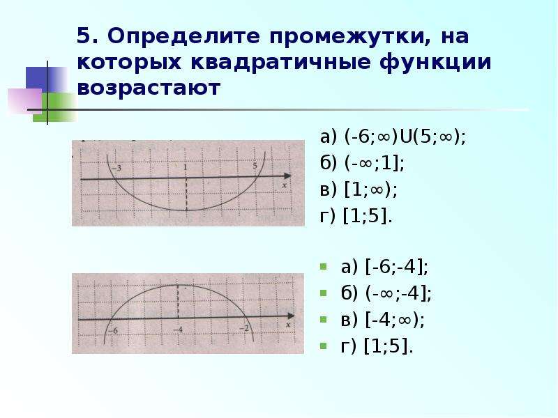 Функция 20. Функция возрастает на промежутке (−∞;  −1].. Выберите возрастающие функции. Функция возрастает на промежутке -1 1.