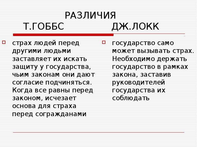 Разница т. Разница теорий Гоббса и Локка.. Политические взгляды Гоббса Локка. Социально политические концепции Гоббса и Локка. Теория договоров Гобба и Локк.