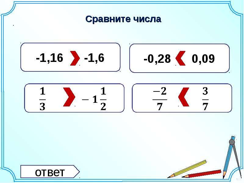 Сравни числа 0 и 1. Сравните числа. Сравните числа ответ. 1. Сравните числа: и ; 2) и 1; 3) и 1.. Рациональные числа знак.