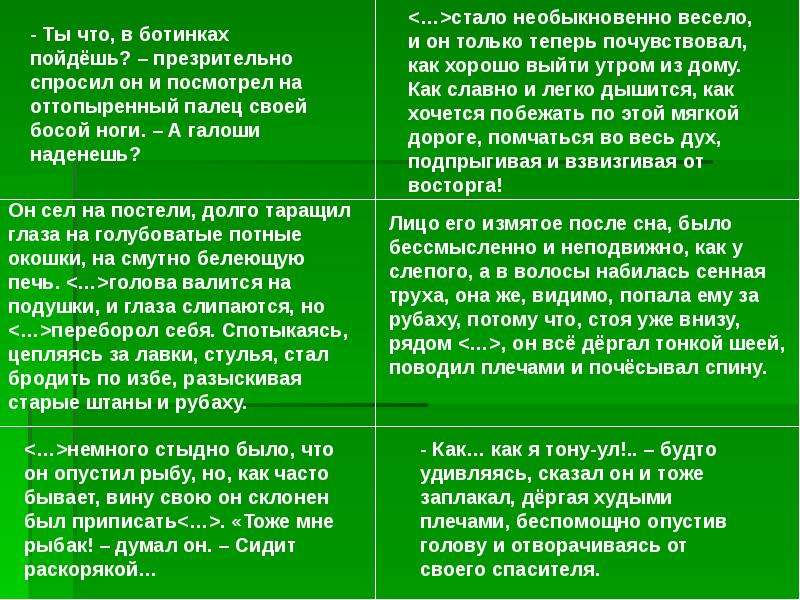 План рассказа казакова тихое утро 7 класс