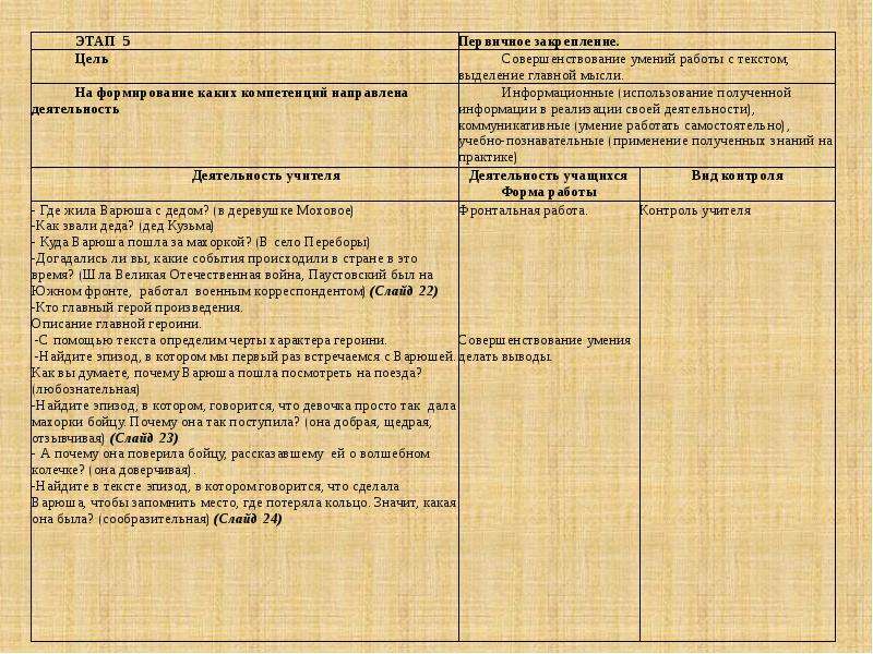 План к рассказу стальное колечко 3 класс