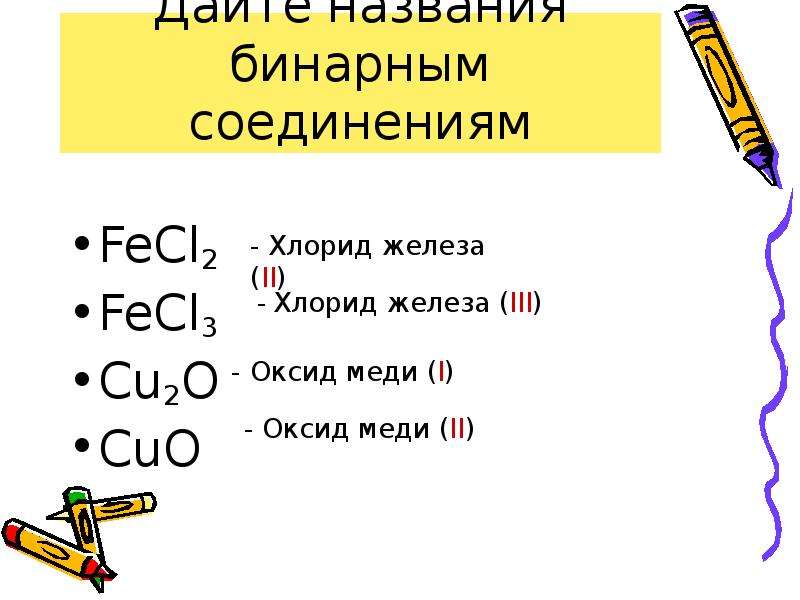 Название соединения cu2o. Хлорид железа 3 класс соединение. Бинарное соединение fecl2. Хлорид железа 2 класс соединения. Бинарное соединение fecl3.