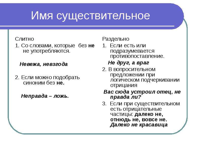 Слитные речи. Существительное с не слитно и раздельно примеры. Слова с не слитно существительные. Имя существительное Слитное. Слова которые не употребляются без не.