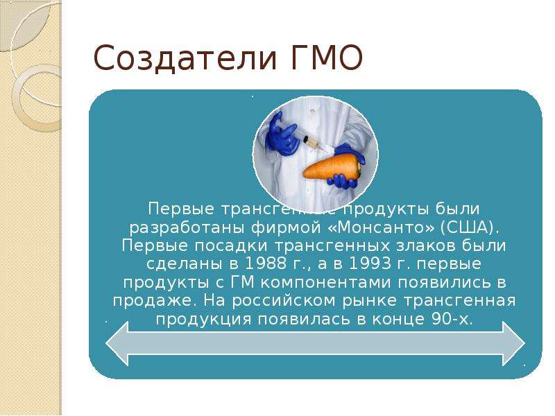 Презентация генетически модифицированные организмы