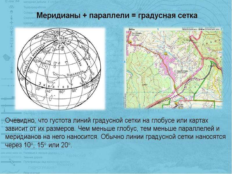 Карта россии с градусной сеткой