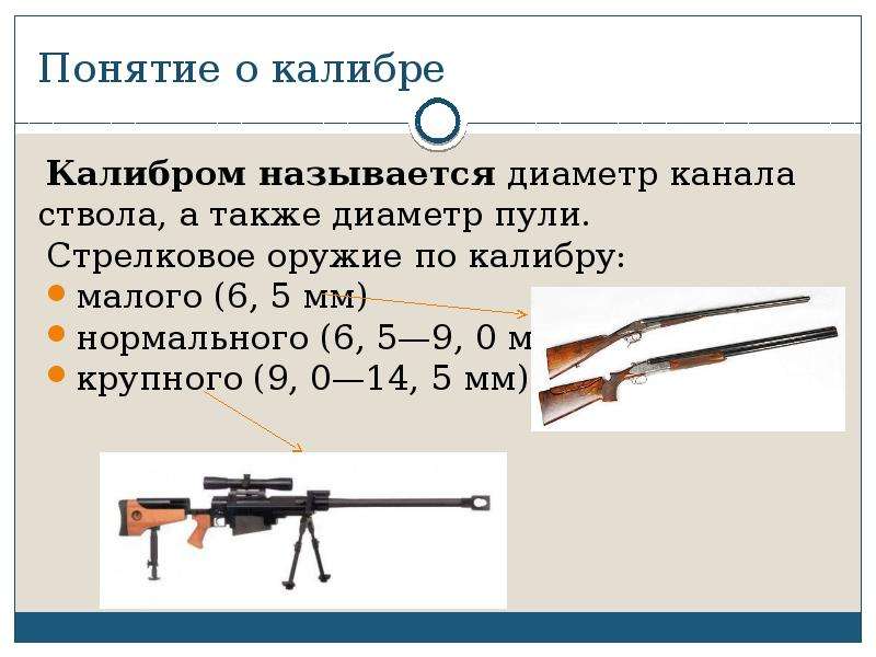 Презентация виды стрелкового оружия