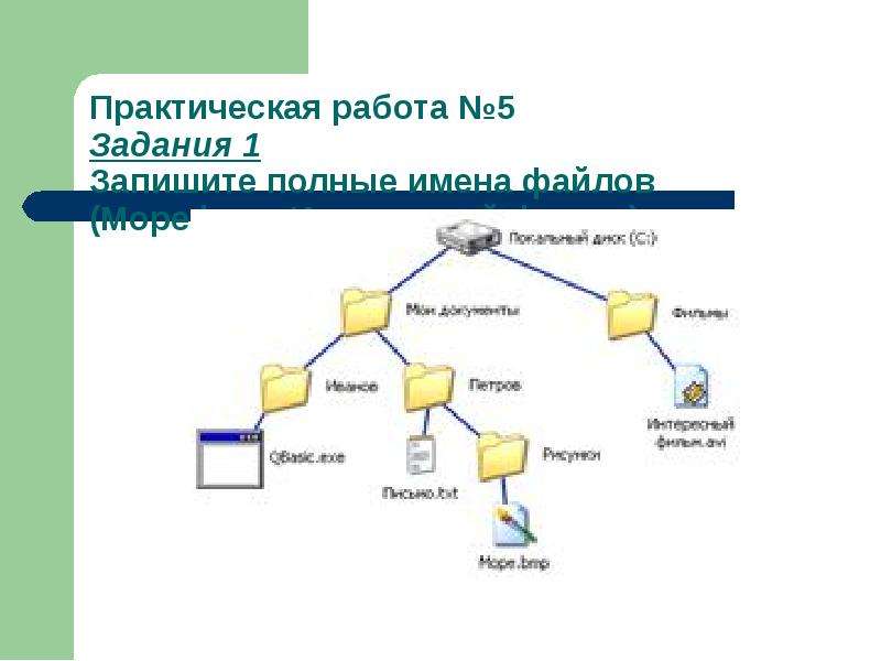 Работа с папками и файлами с помощью меню и панели инструментов проводника, слайд 14