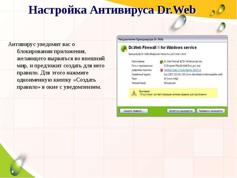 Dr web резервное копирование и восстановление