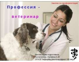 Занятие по профориентации «Профессия - ветеринар»