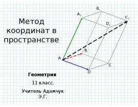Метод координат в пространстве (11 класс)