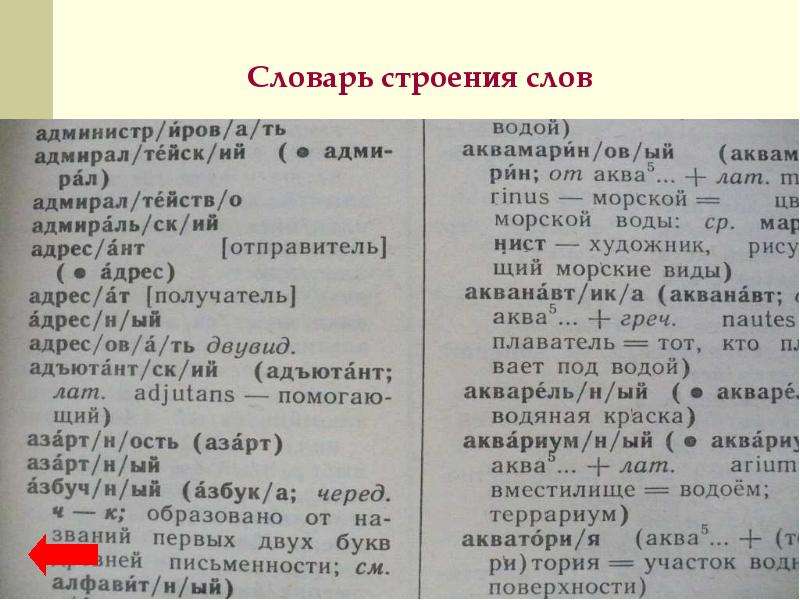 Словарь одного слова проект 6 класс