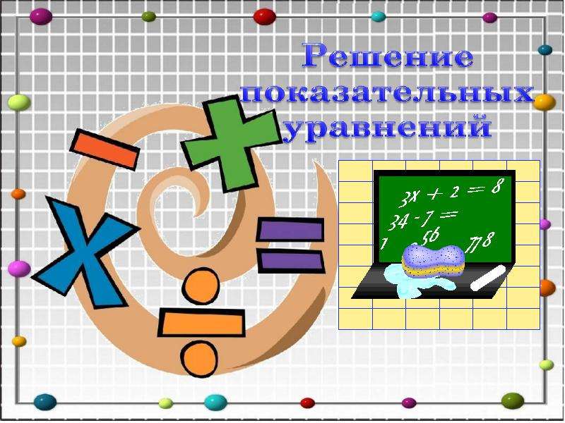 Презентация Решение показательных уравнений